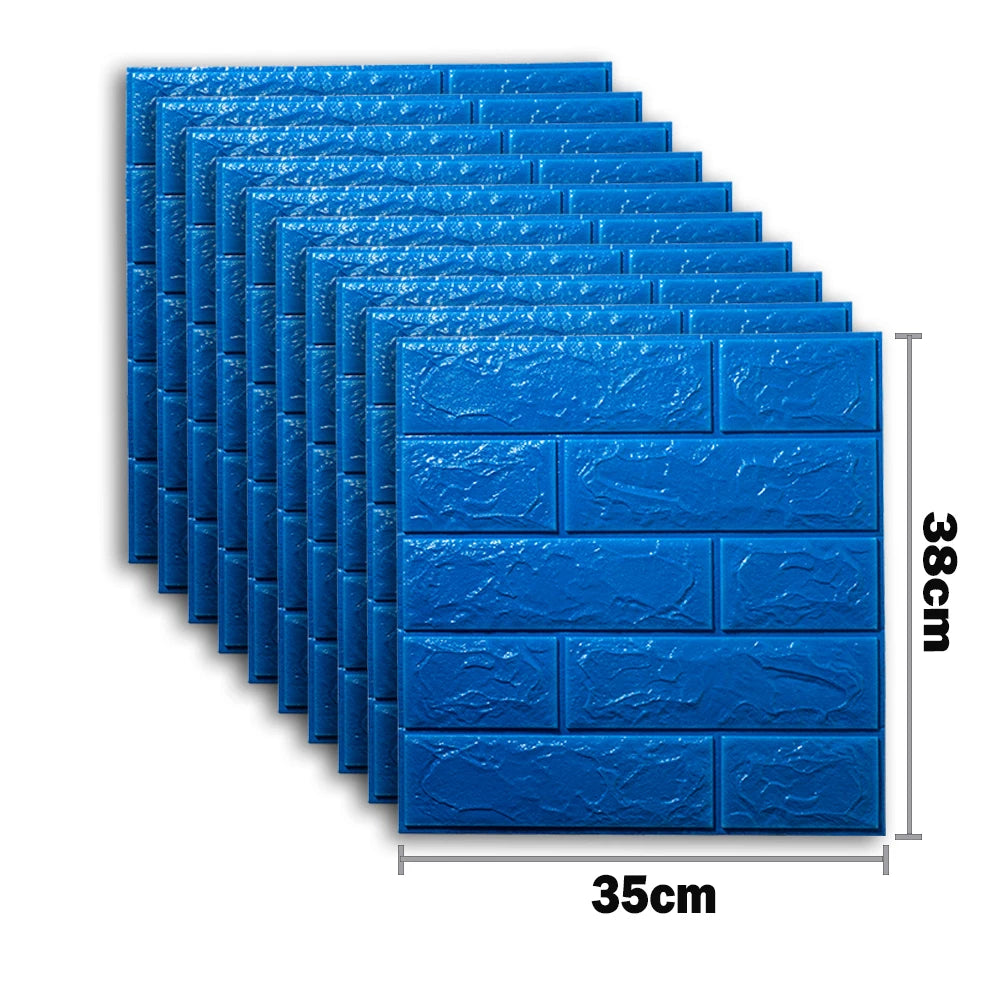 25Pcs 3D Wall Stickers Self Adhesive Wallpaper Panel Home Decor Living Room Bedroom Decoration Bathroom Kitchen House Sticker